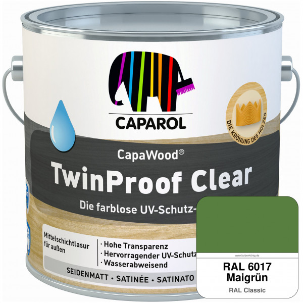 CapaWood® TwinProof Clear (RAL 6017 Maigrün) - ersetzt Capadur TwinProof