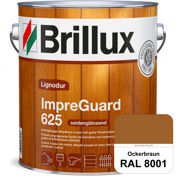 ImpraGuard 625 (RAL 8001 Ockerbraun) imprägnierende Lasur (lösemittelhaltig) für allen Laub- und Nad
