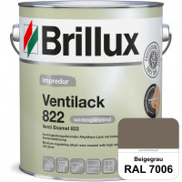 Impredur Ventilack 822 (RAL 7006 Beigegrau) Seidenglanzlack (lösemittelhaltig) Fenster & Türen innen