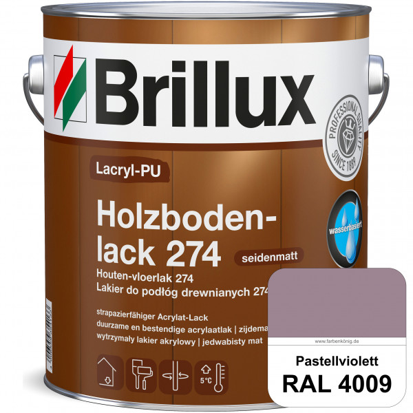 Lacryl-PU Holzbodenlack 274 (RAL 4009 Pastellviolett) hochwertige & widerstandsfähige, deckende Vers