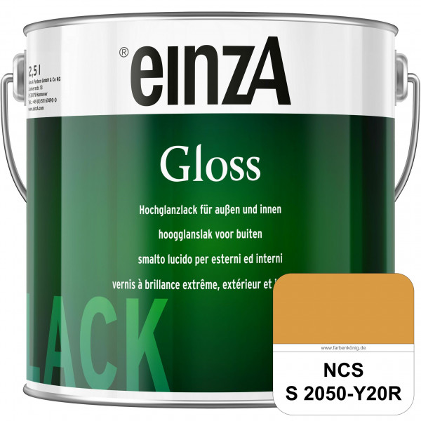 einzA Gloss (NCS S 2050-Y20R) Hochwertiger Alkydharzlack in Premium-Qualität, hochglänzend.