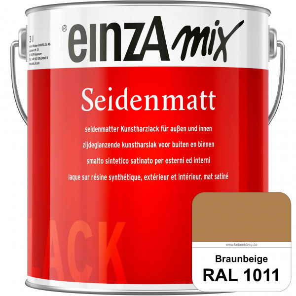 einzA Seidenmatt (RAL 1011 Braunbeige) Lösemittelhaltiger Seidenmattlack