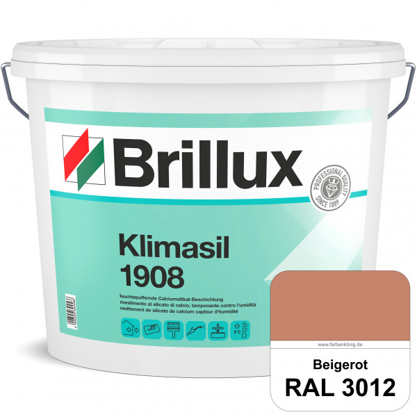 Klimasil 1908 (RAL 3012 Beigerot) feuchtepuffernde & gut füllende Calciumsilikat-Beschichtung (außen