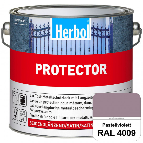 Protector (RAL 4009 Pastellviolett) Seidenglänzende Spezialbeschichtung für Eisen- und NE-Metalle (a