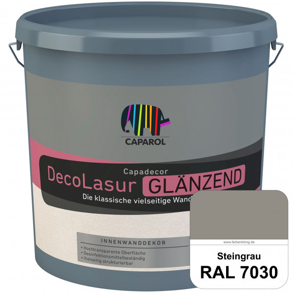 Capadecor DecoLasur Glänzend (RAL 7030 Steingrau) Glänzende Lasurfarbe auf Dispersionsbasis (innen)