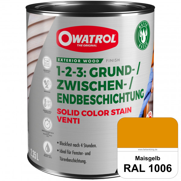 SOLID COLOR STAIN VENTI (RAL 1006 Maisgelb)