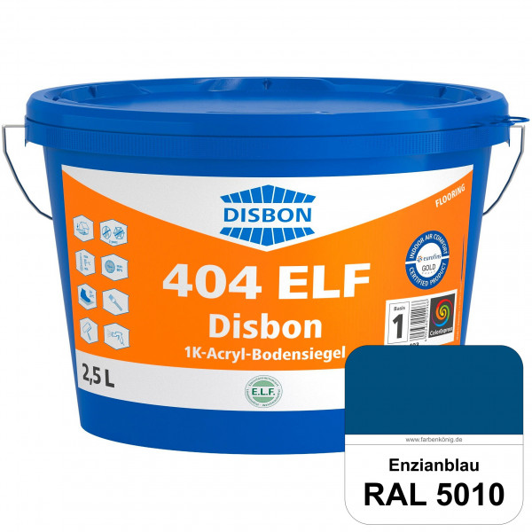Disbon 404 ELF 1K-Acryl-Bodensiegel (RAL 5010 Enzianblau) 1K PU-verstärkte, emissions- und lösemitte