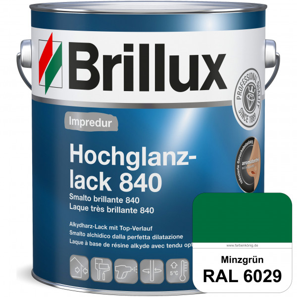 Impredur Hochglanzlack 840 (RAL 6029 Minzgrün) für Holz- und Metallflächen (löselmittelhaltig) innen