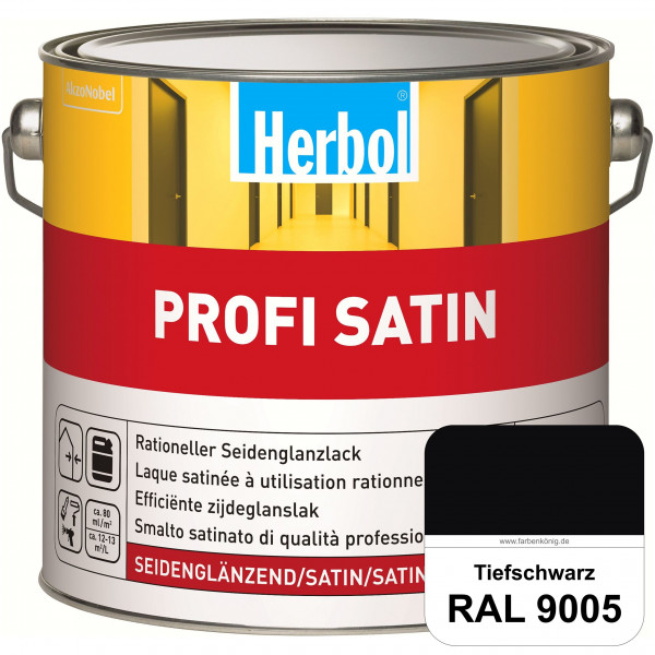 Profi Satin (RAL 9005 Tiefschwarz) seidenglänzender Lack (Innen & Außen)