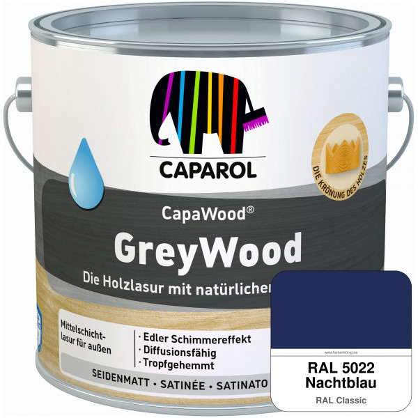 CapaWood® GreyWood (RAL 5022 Nachtblau) - ersetzt Capadur GreyWood