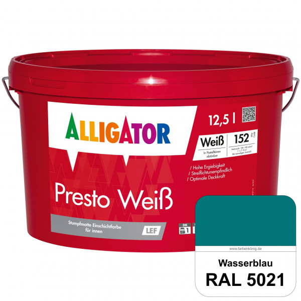 Presto Weiß LEF (RAL 5021 Wasserblau)