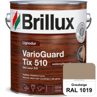 Lignodur VarioGuard Tix 510 (Gel-Lasur 510) RAL 1019 Graubeige Lignodur VarioGuard Tix 510 (Gel-Lasur 510) RAL 1019 Graubeige