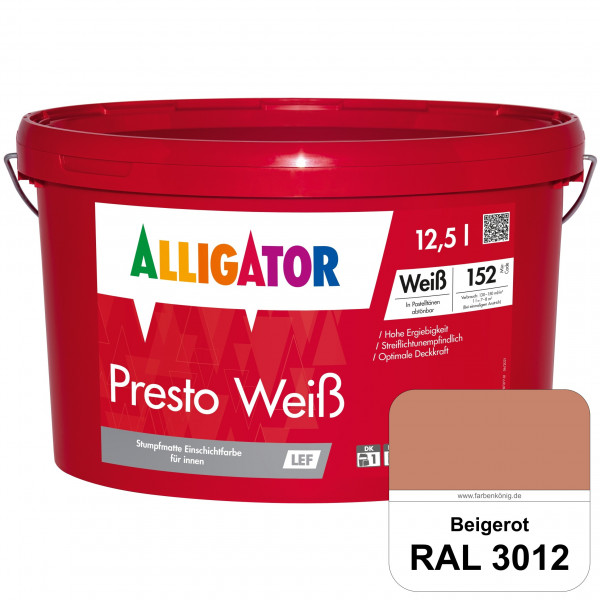 Presto Weiß LEF (RAL 3012 Beigerot)