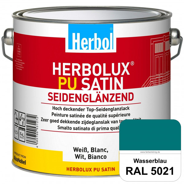 Herbolux PU Satin (RAL 5021 Wasserblau) Top-PU-Seidenglanzlack (Innen & Außen)