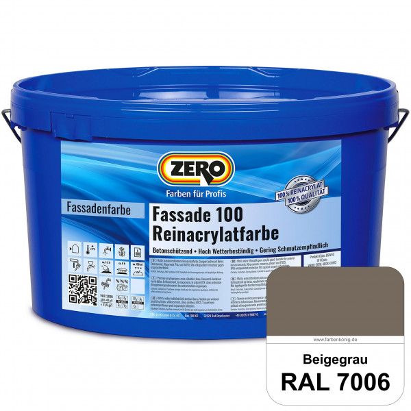 Fassade 100 Reinacrylatfarbe (RAL 7006 Beigegrau)