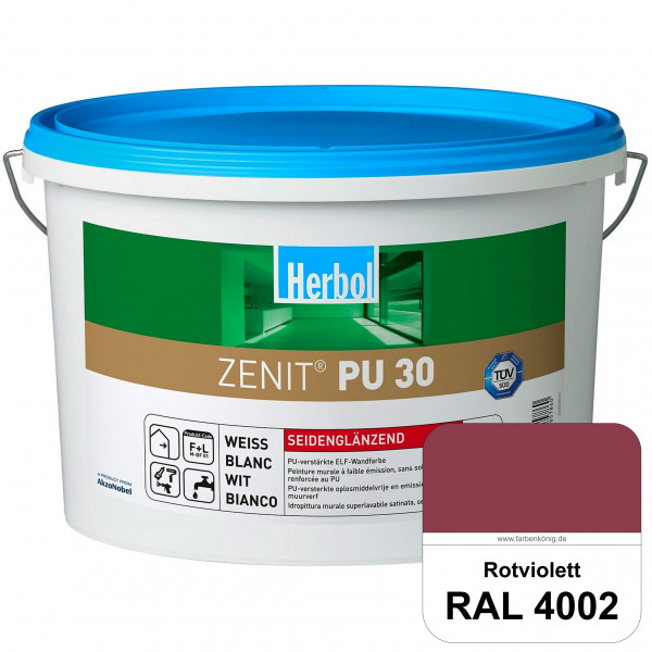 Zenit PU 30 (RAL 4002 Rotviolett) seidenglänzende und strapazierfähige PU-Wandfarbe