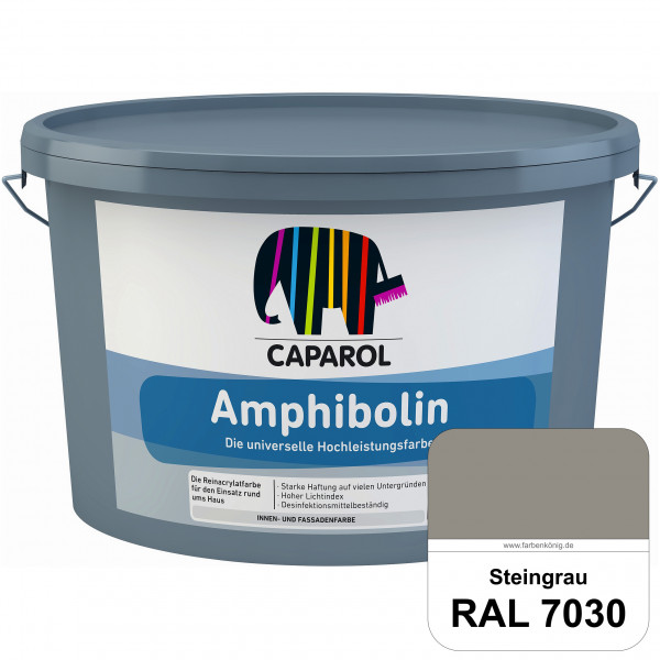 Amphibolin (RAL 7030 Steingrau) Universalfarbe auf Reinacrylbasis innen & außen
