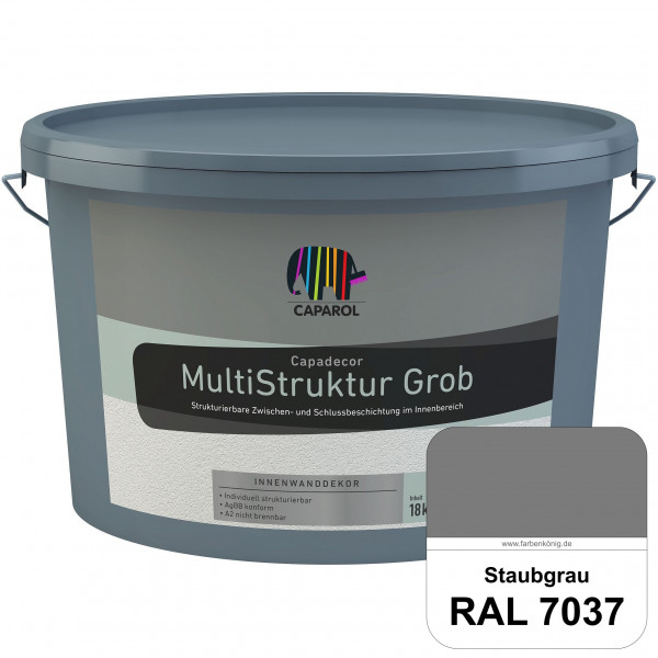 Capadecor MultiStruktur grob (RAL 7037 Staubgrau) quarzgefüllte Zwischen- und Schlußbeschichtung in