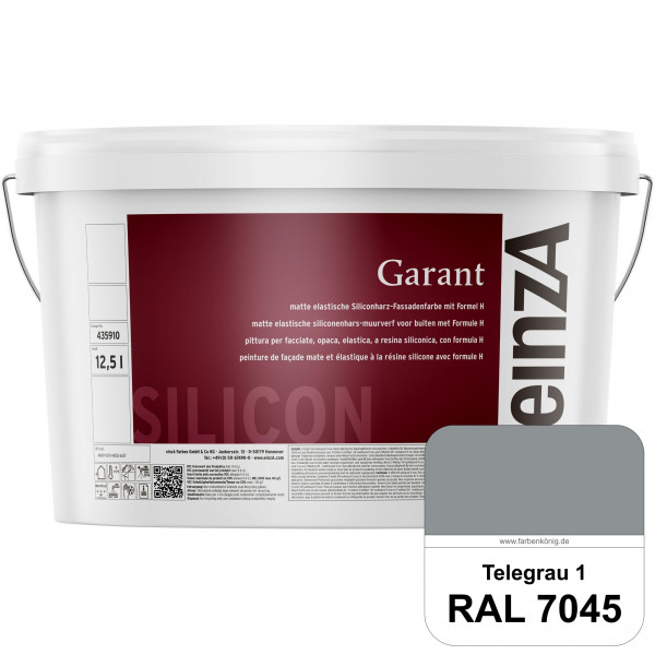 einzA Garant (RAL 7045 Telegrau 1) elastische Siliconharz-Fassadenfarbe