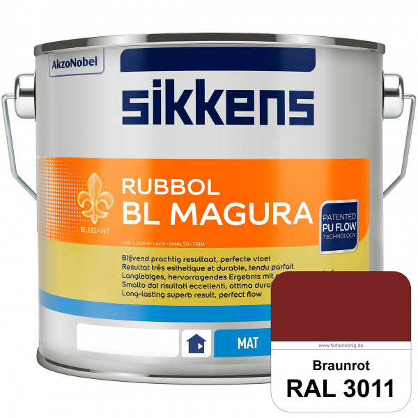 Rubbol BL Magura (RAL 3011 Braunrot) matter PU-Lack (wasserbasiert) innen & außen