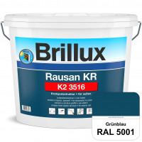 Rausan KR K2 3516 (RAL 5001 Grünblau) Organisch gebundener Kratzputz für wetterbeständige Oberfläche