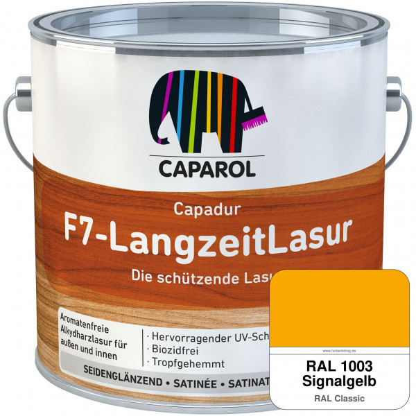 Capadur F7-LangzeitLasur (RAL 1003 Signalgelb)