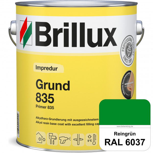 Impredur Grund 835 (RAL 6037 Reingrün) Grundierung für Laub- und Nadelholz wie Fenstern, Türen etc.