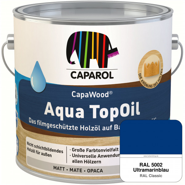 CapaWood® AquaTopOil (RAL 5002 Ultramarinblau)