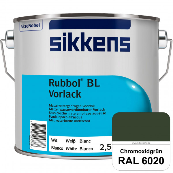 Rubbol BL Vorlack (RAL 6020 Chromoxidgrün) Wasserbasierter, matter & umweltschonender Vorlack (innen