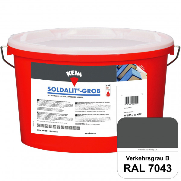 KEIM Soldalit®-Grob (RAL 7043 Verkehrsgrau B)