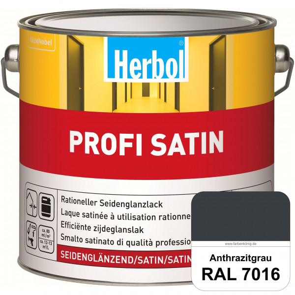 Profi Satin (RAL 7016 Anthrazitgrau) seidenglänzender Lack (Innen & Außen)