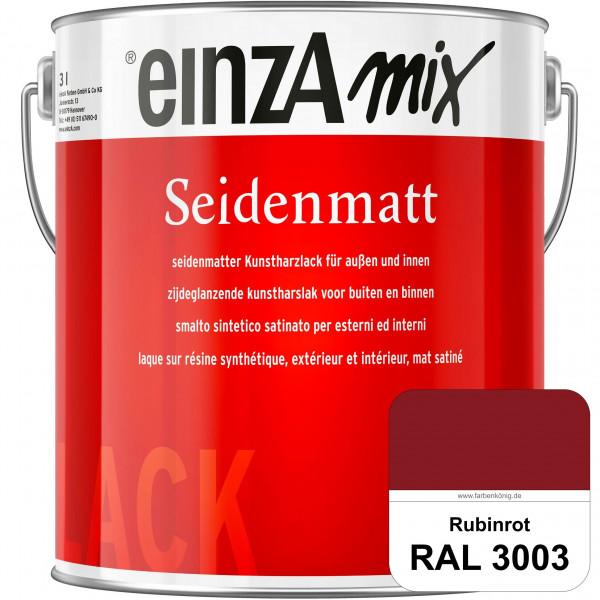 einzA Seidenmatt (RAL 3003 Rubinrot) Lösemittelhaltiger Seidenmattlack