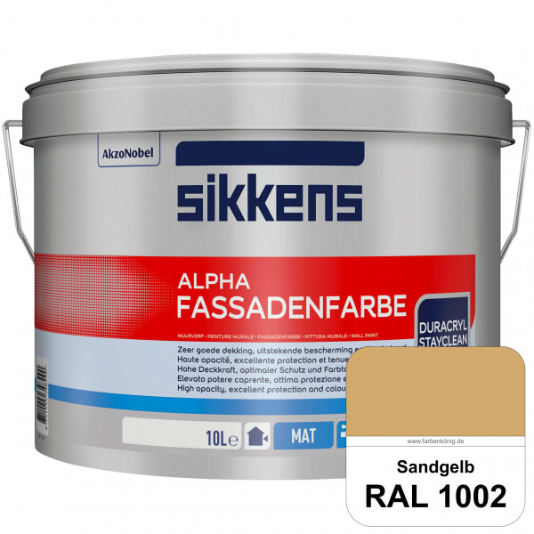 Alpha Fassadenfarbe (RAL 1002 Sandgelb)