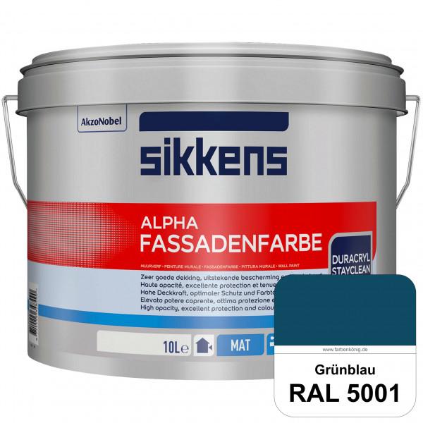 Alpha Fassadenfarbe (RAL 5001 Grünblau)