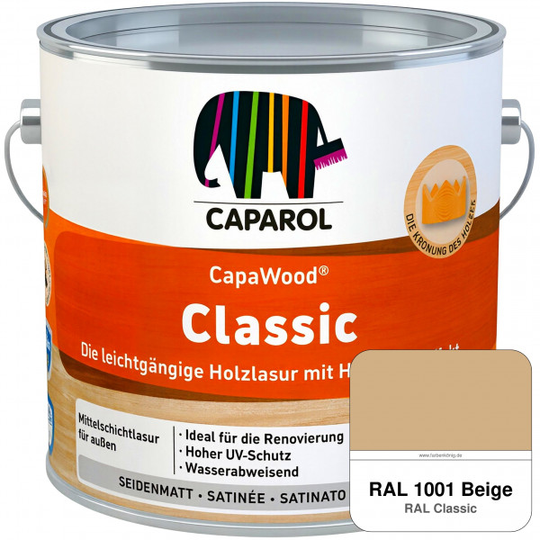 CapaWood Classic (RAL 1001 Beige) - ersetzt Capadur ClassicLasur