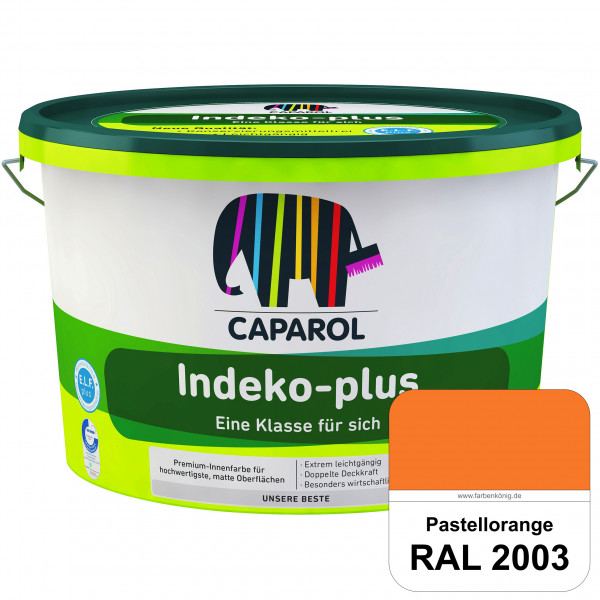 Indeko-plus (RAL 2003 Pastellorange) doppeldeckende matte & hochwertige Innenfarbe