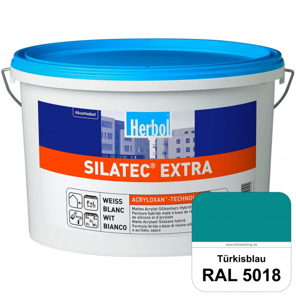 Silatec Extra (RAL 5018 Türkisblau) Siliconharz-Hybrid-Fassadenfarbe