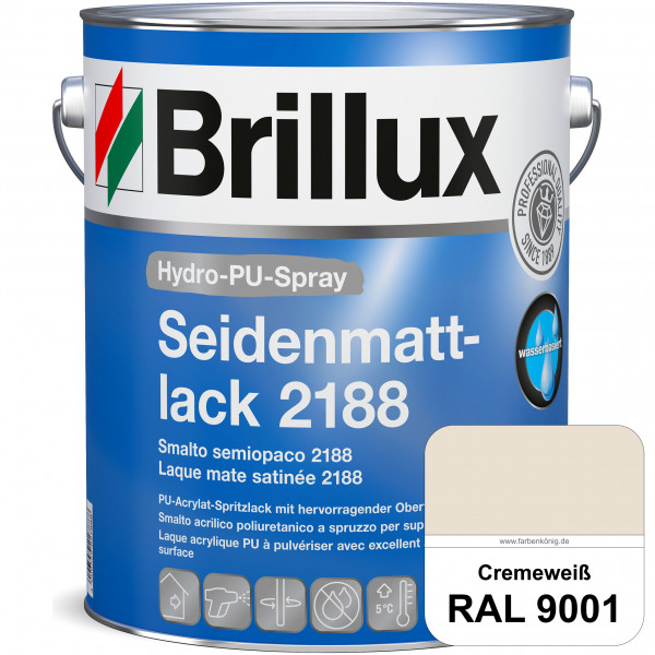 Hydro-PU-Spray Seidenmattlack 2188 (RAL 9001 Cremeweiß) hochwertiger Lack speziell für das XVLP-Spri