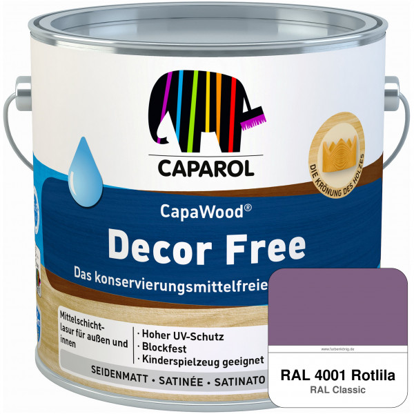 CapaWood® Decor Free (RAL 4001 Rotlila) - ersetzt Capadur DecorLasur KF