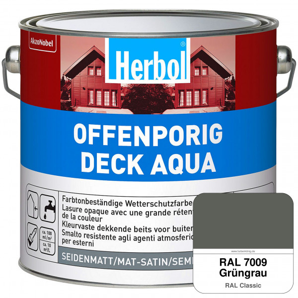 Offenporig-Deck Aqua (RAL 7009 Grüngrau)