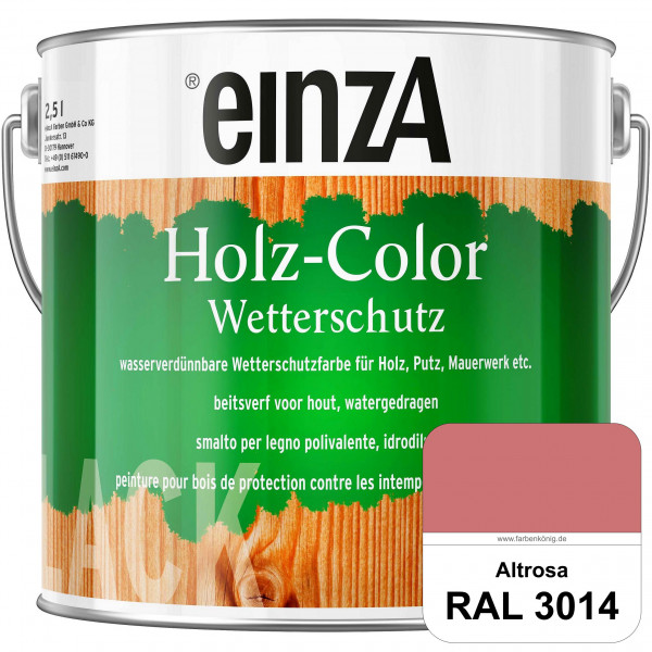 einzA Holz-Color (RAL 3014 Altrosa) Wetterschutzfarbe für außen