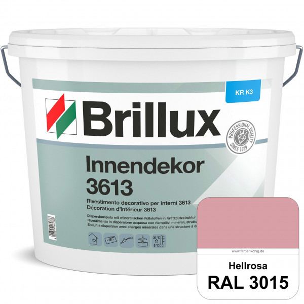 Innendekor ELF KR-K3 3613 (RAL 3015 Hellrosa) Kratzputz nach zur Erzielung dekorativer und strapazie