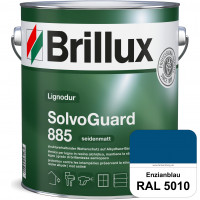 SolvoGuard 885 (RAL 5010 Enzianblau) deckende oder lasierende seidenmatte Alkydharz-Holzfarbe für au