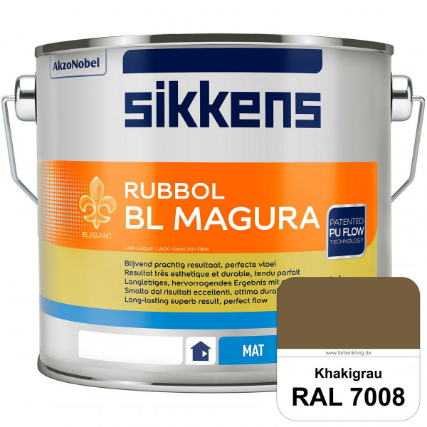 Rubbol BL Magura (RAL 7008 Khakigrau) matter PU-Lack (wasserbasiert) innen & außen