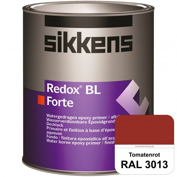 Redox BL Forte (RAL 3013 Tomatenrot) seidenmatte & wasserbasierte 2-K-Epoxidharzlack (innen)