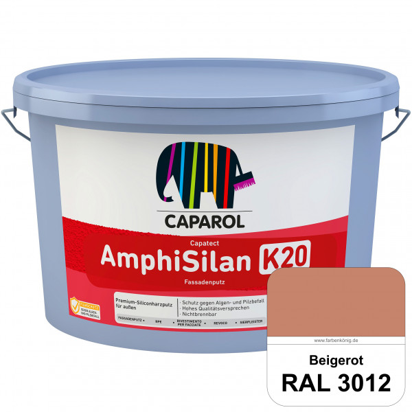 Capatect AmphiSilan Fassadenputz K20 (RAL 3012 Beigerot) Spezielle Innenfarbe für die rationelle Bes
