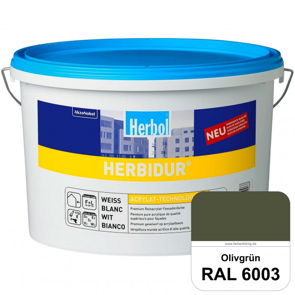 Herbidur (RAL 6003 Olivgrün) Reinacrylat-Fassadenfarbe mit Langzeitwetterschutz
