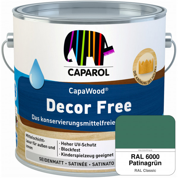 CapaWood® Decor Free (RAL 6000 Patinagrün) - ersetzt Capadur DecorLasur KF