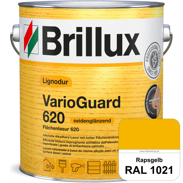 Lignodur VarioGuard 620 (Flächenlasur 620) RAL 1021 Rapsgelb