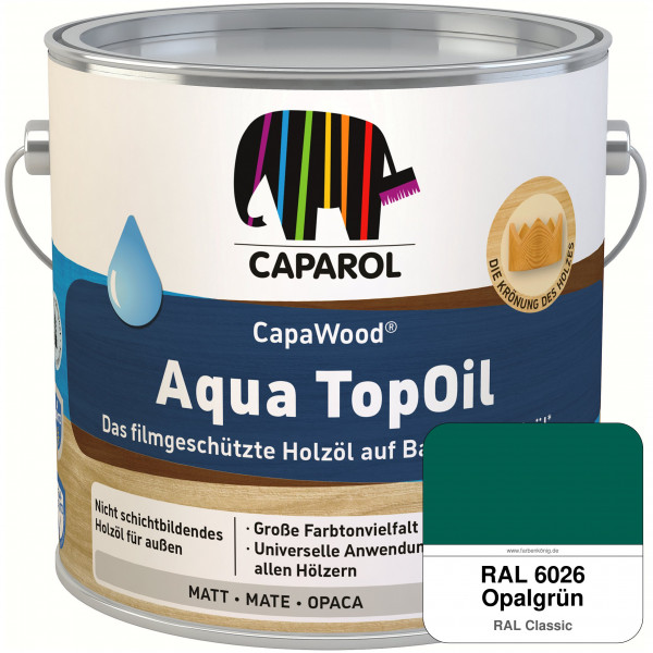 CapaWood® AquaTopOil (RAL 6026 Opalgrün)